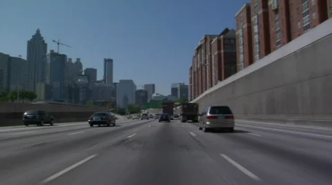 Traffic downtown Stock Footage 845311