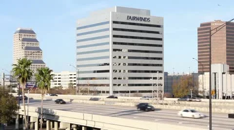 Traffic downtown highway Video stock 21880685