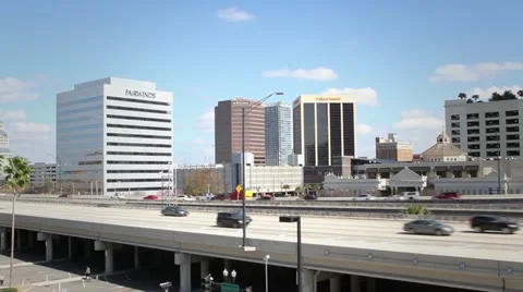 Traffic downtown highway Video stock 21880754