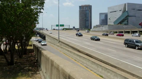 Traffic Downtown on Highway Stock Footage 29077993