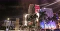Traffic in downtown Miami at night, time-lapse 4k or 4k+ Resolution