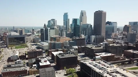 Traffic downtown Minneapolis Stock Footage 93108871