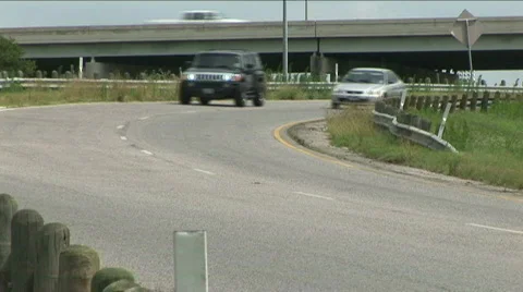 Traffic drives by Video stock 724276