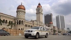 The Sultan Abdul Samad building by Datar  Stock Video  Pond5