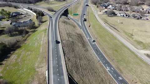 Traffic drone shot Video stock 235010047