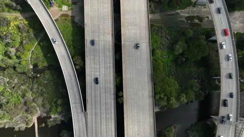 Traffic Drone Shot Stock Footage 239017592