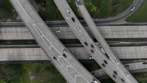 Traffic Drone Shot Video stock 239017597