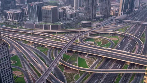 Traffic in Dubai Stock Footage 288880252