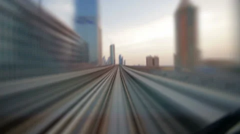 Traffic Dubai Metro. Timelapse Video stock 23976280