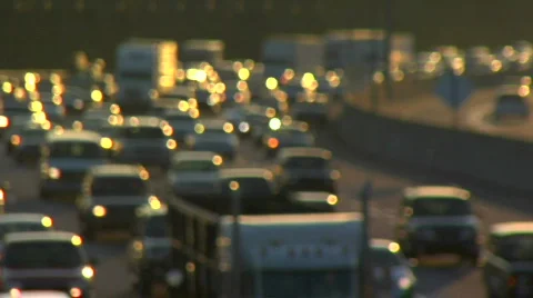 Traffic at dusk Video stock 845147