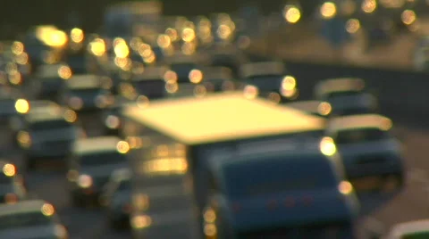 Traffic at dusk Stock-Footage 845148