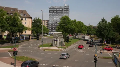 Traffic Essen city Stock Footage 84975153