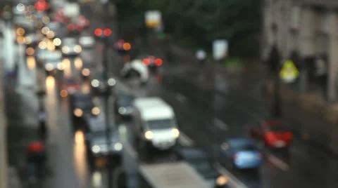 Traffic in evening city Stock-Footage 65025399