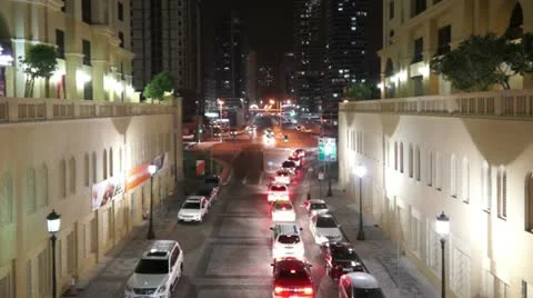 Traffic in the Evening Stock Footage 12250430