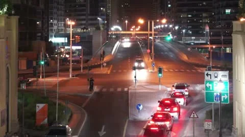 Traffic in the Evening Stock Footage 12250652