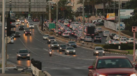 Traffic Evening Time 2 Stock Footage 30236618