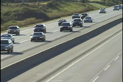 Traffic on Expressway 5 Stock Footage 298651