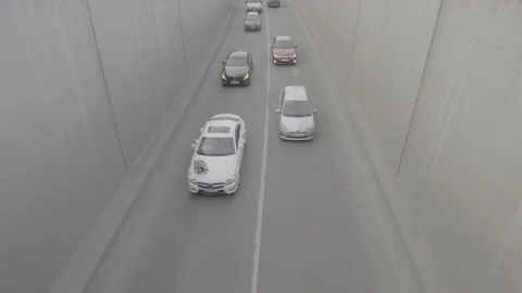 Traffic flow and concrete Video stock 234725002