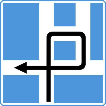 Traffic flow diagram on the road. Vector image. 스톡 일러스트