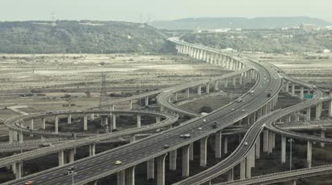 Traffic flow on the highway Stock Footage 10580190