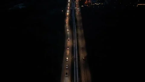 Traffic Flow Night - Berlin (2) Video stock 241419093