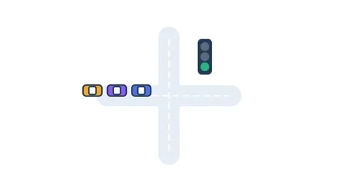 Traffic Flow Optimization Stock Footage 342001088