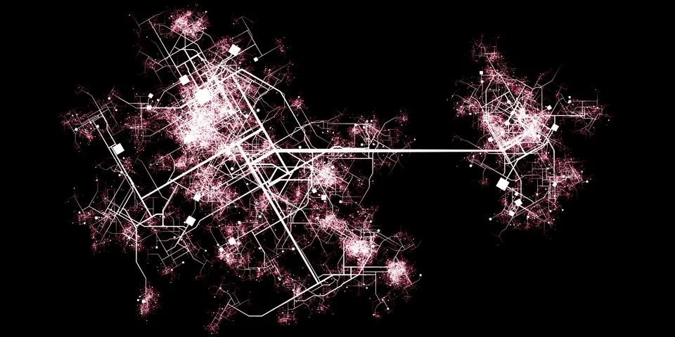 Traffic Flow Pattern Analysis for Smart Cities Stock Illustration