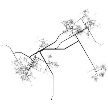 Traffic Flow Pattern Analysis for Smart Cities Illustrazione stock