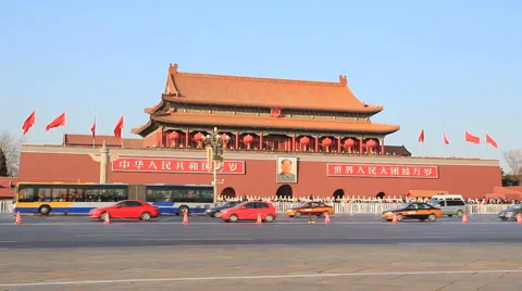 Traffic at Forbidden City Video stock 2105922