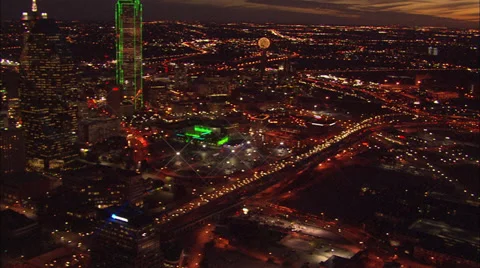 Traffic Freeway Dallas Stock Footage 38609513