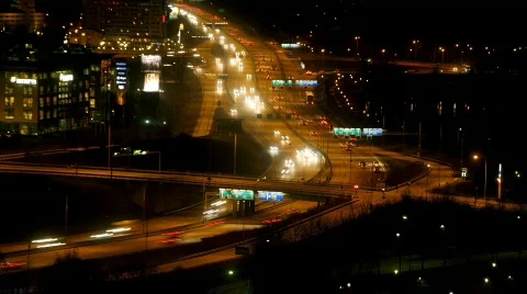  Traffic on Freeway Stock Footage 108736