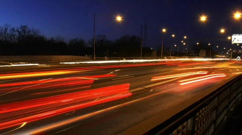  Traffic on Freeway Stock Footage 308434