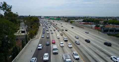 Traffic on Freeway highway Stock Footage 114039375