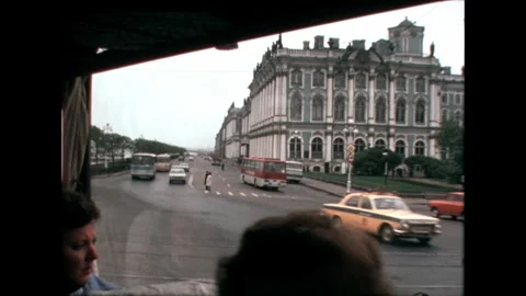Traffic in Front of Building Stock Footage 278399406