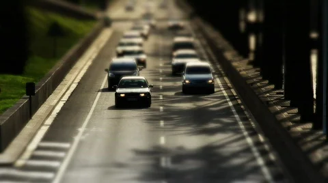 Traffic front shoot Stock Footage 868587