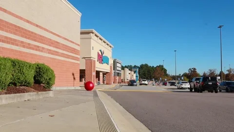 Traffic in front of a Target Store Stock Footage 143370881