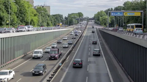 Traffic on German autobahn Stock Footage 42313620