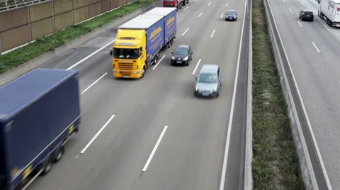 Traffic on German highway A3 Stock-Footage 42794338
