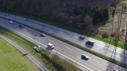 Traffic on German highway A3 Vidéo 74138085