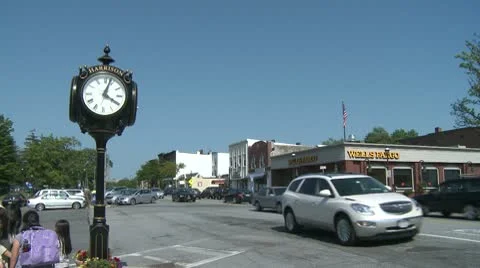Traffic going through downtown  (4 of 4) Stock Footage 10688556