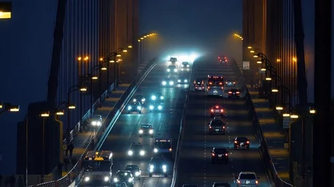 Traffic on Golden Gate Bridge Stock-Footage 79783322