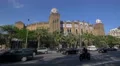 Traffic on Gran Via near La Monumental in Barcelona 4k or 4k+ Resolution