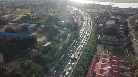 Traffic Grid Lock Stock Footage 162044145