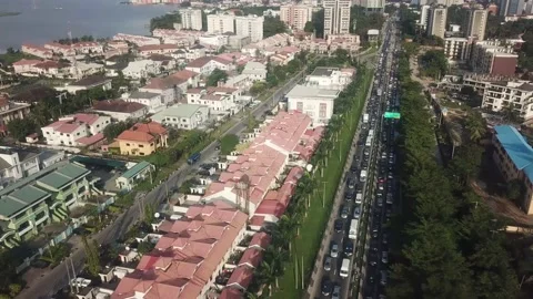 Traffic Grid Lock Stock Footage 162044195