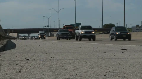 Traffic ground shot Видео 37243586