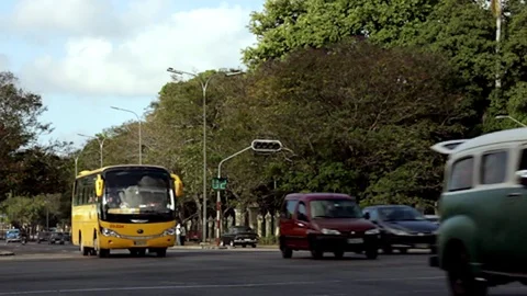 Traffic in Havana 2016 Stock Footage 72066495