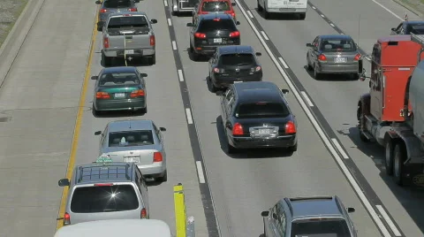 Traffic on highway 3 Stock Footage 702551