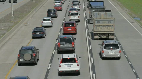 Traffic on highway 4 Stock Footage 702594
