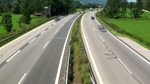 Traffic on Highway Stock Footage 752605