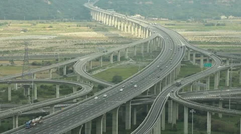 Traffic on the highway Stock Footage 10580234